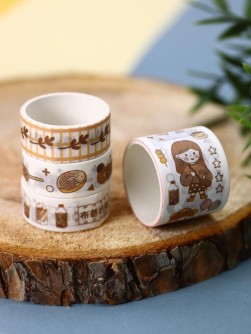 Набор декоративного скотча «Fruit friend», brown