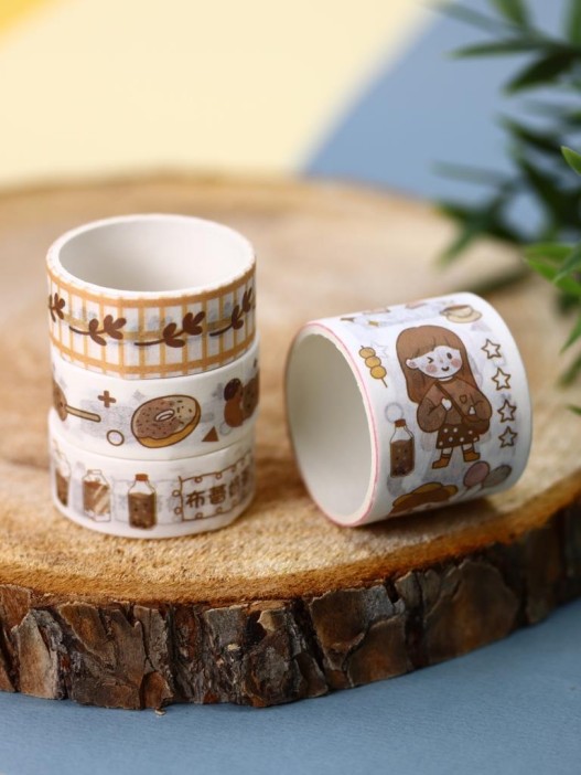 Набор декоративного скотча «Fruit friend», brown 