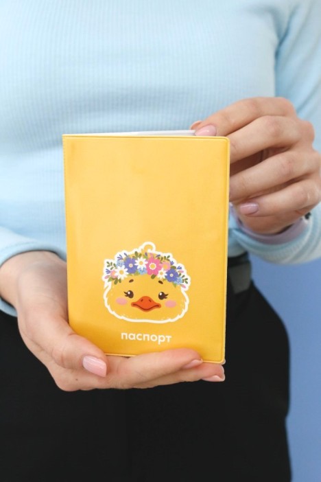 ОБЛОЖКА ДЛЯ ПАСПОРТА «Dear duck», плотность 560 мкм 
