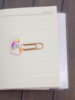 Закладка - скрепка "Unicorn", white