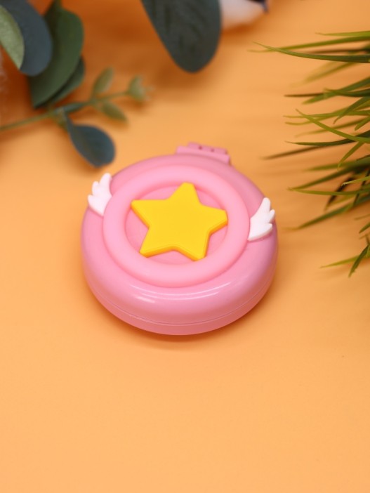 Расческа раскладная с зеркалом  "Shining star folding", pink 