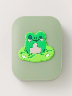 Зеркало с расческой "Froggy", green