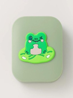 Зеркало с расческой "Froggy", green