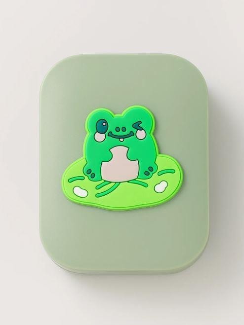 Зеркало с расческой "Froggy", green