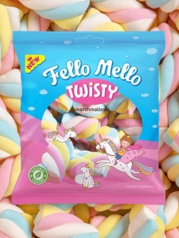 Жевательный зефир (Marshmallows) "FELLO MELLO" TWISTY 85 гр