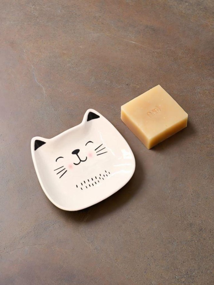 Мыльница iLikeGift "Милый котик", 10х13 см