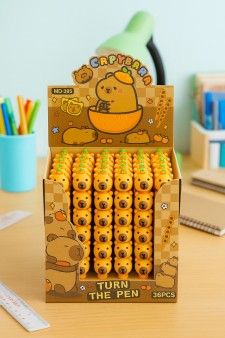 Ручка "Abundance of capybaras", mix, шоу-бокс 36 шт.