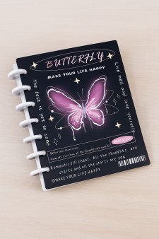 Фотоальбом - биндер для карт "Black butterfly", 20 страниц(19,5*23,5 см)