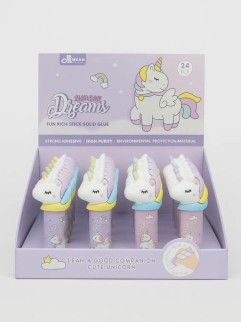 Клей канцелярский "Glue", mix (9 г), шоу-бокс 24 шт