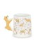 Кружка керамическая iLikeGift "Жизнь корги", белая (14,4*9,4*10,3см),430мл