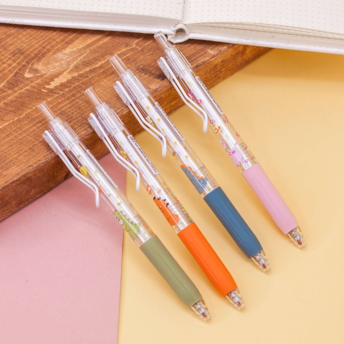 Набор ручек "Dino stars", 4 шт, mix 