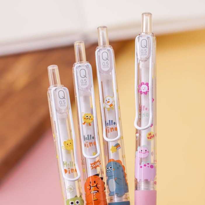 Набор ручек "Dino stars", 4 шт, mix 