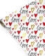 Упаковочная бумага «LoveWrap» 1 рулон, 50*70 см