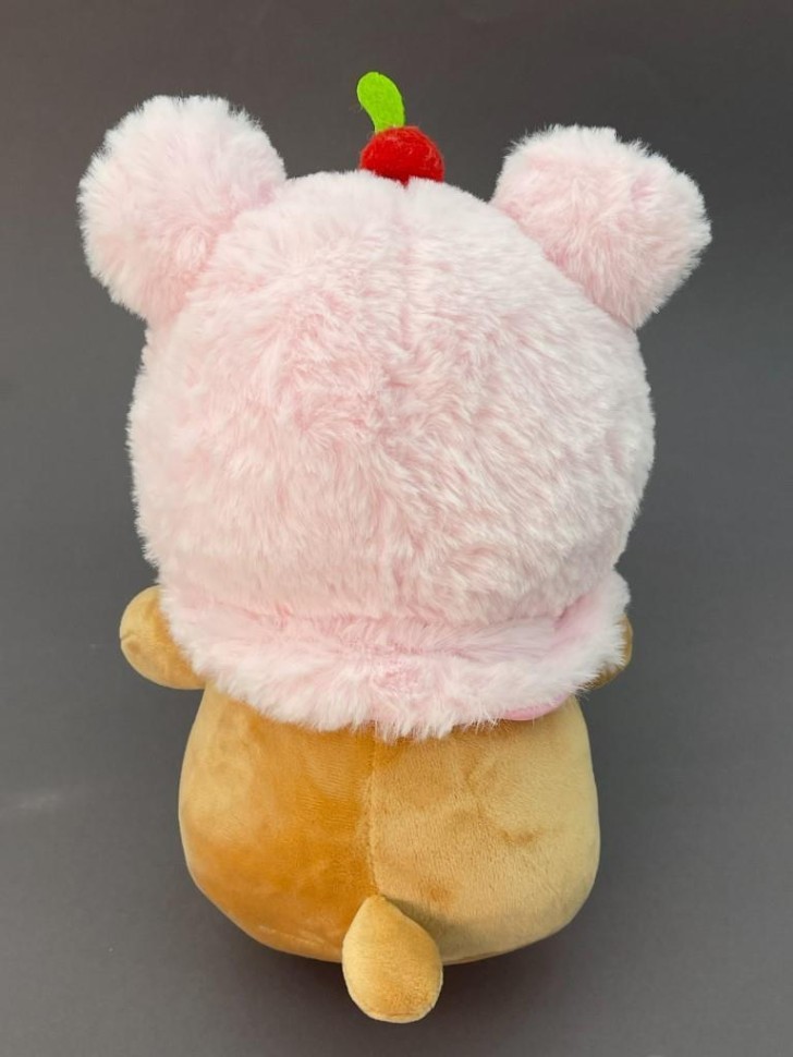 Мягкая игрушка "Капибара с вишенкой", микс, 24 см