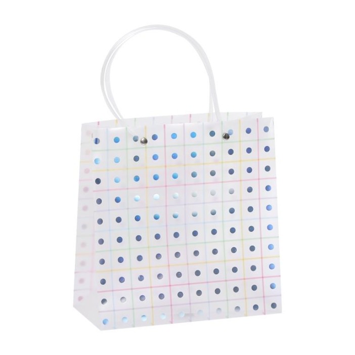 Пакет подарочный прозрачный «Transparent hose», small dots (22*21,5*10) 