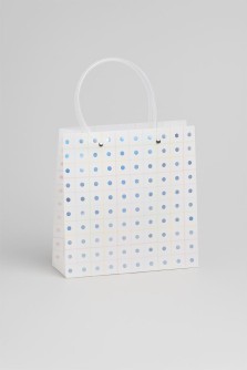 Пакет подарочный прозрачный «Transparent hose», small dots (22*21,5*10)
