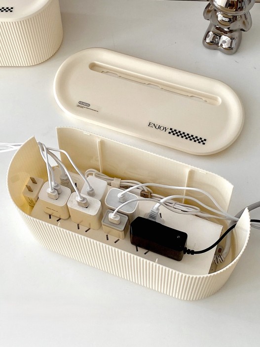 Контейнер для проводов &quot;Stripes&quot;,  beige 