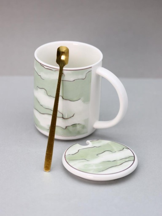 Кружка «Clouds», green 