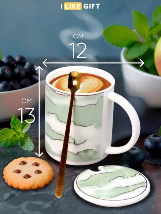 Кружка «Clouds», green 