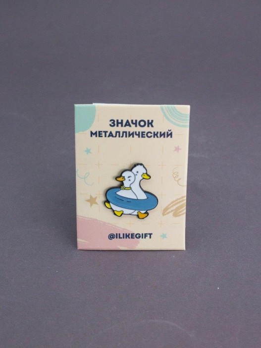 Значок металлический iLikeGift &quot;Together on the waves&quot; 