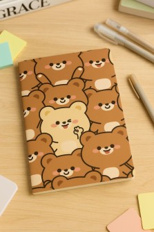 Блокнот (А5) "Many bear", brown (14.5*21)