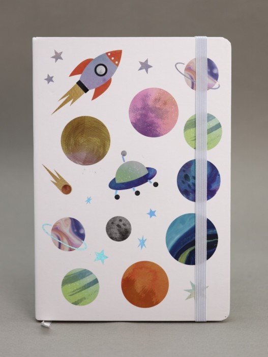 Блокнот (А5) &quot;Universe rocket&quot;, white (14.5*21) 