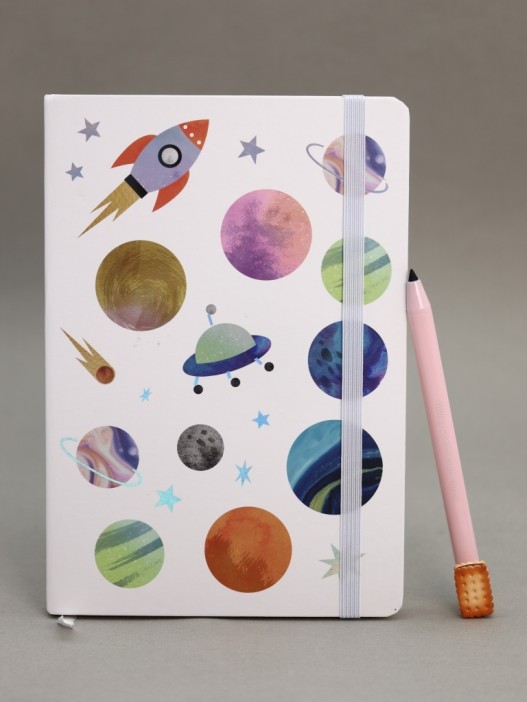 Блокнот (А5) &quot;Universe rocket&quot;, white (14.5*21) 
