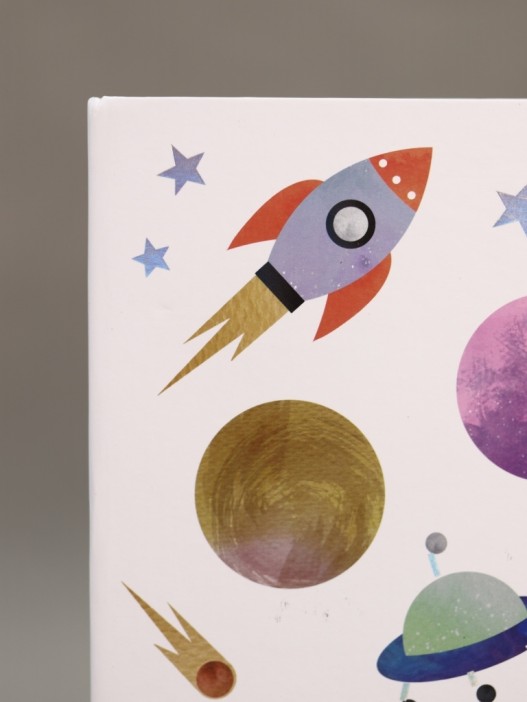 Блокнот (А5) &quot;Universe rocket&quot;, white (14.5*21) 