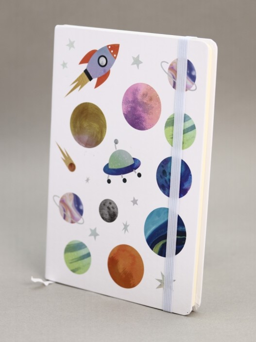 Блокнот (А5) &quot;Universe rocket&quot;, white (14.5*21) 