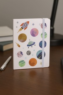 Блокнот (А5) &quot;Universe rocket&quot;, white (14.5*21)