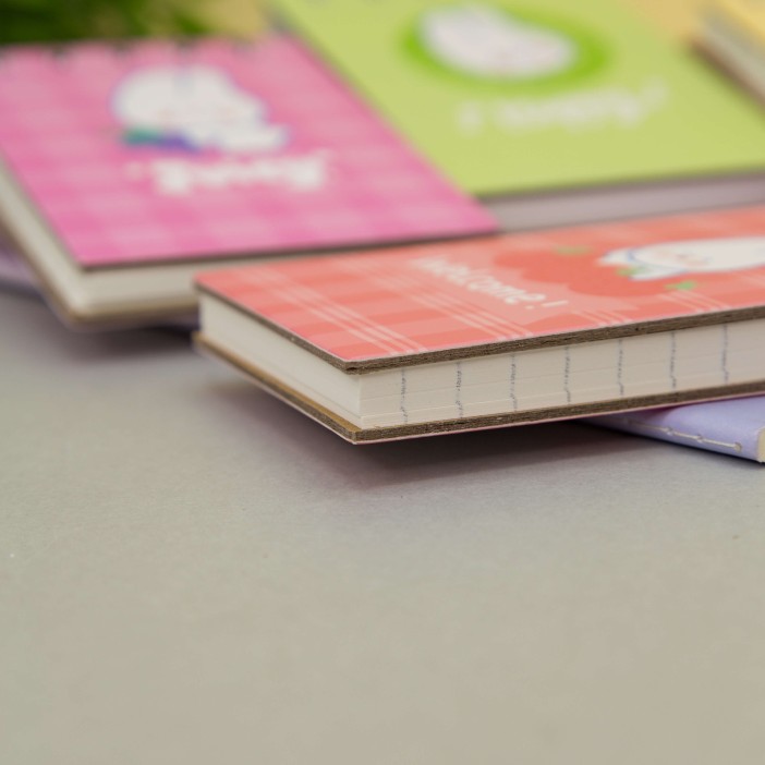 Блокнот (А7) "Funny bunny", red 