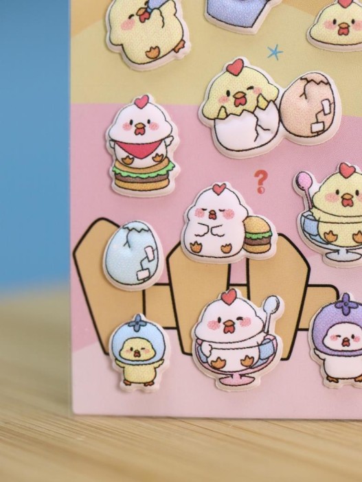 Наклейки объемные "The Iridescent Duck" (9*22,5 см) 