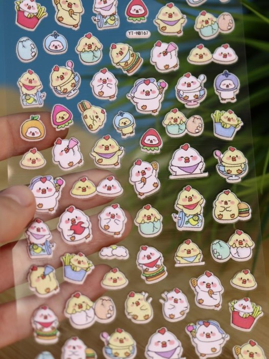 Наклейки объемные "The Iridescent Duck" (9*22,5 см) 