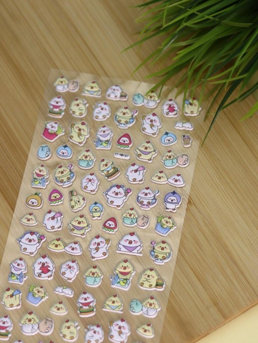 Наклейки объемные "The Iridescent Duck" (9*22,5 см) 