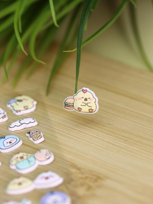 Наклейки объемные "The Iridescent Duck" (9*22,5 см) 