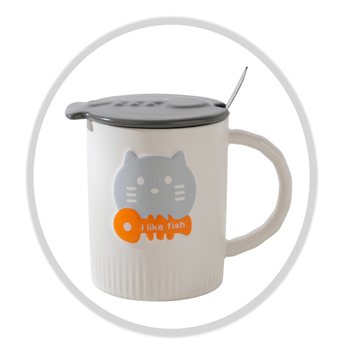 Кружка керамическая «I like fish», black (350 мл) 