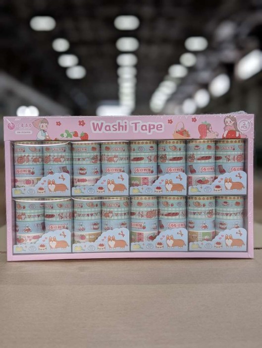 Набор декоративного скотча 10 шт. &quot;Food stories&quot;, dog, шоу-бокс 8 шт. 