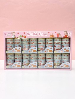 Набор декоративного скотча 10 шт. "Food stories", dog, шоу-бокс 8 шт.