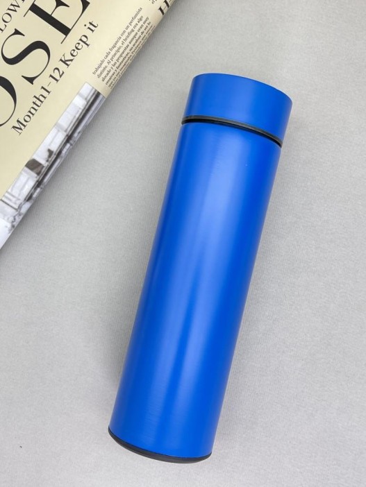 Термос с датчиком температуры «Metallic», blue (500 ml) 