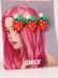Заколка для волос GIRLY "Сочная клубника", красная