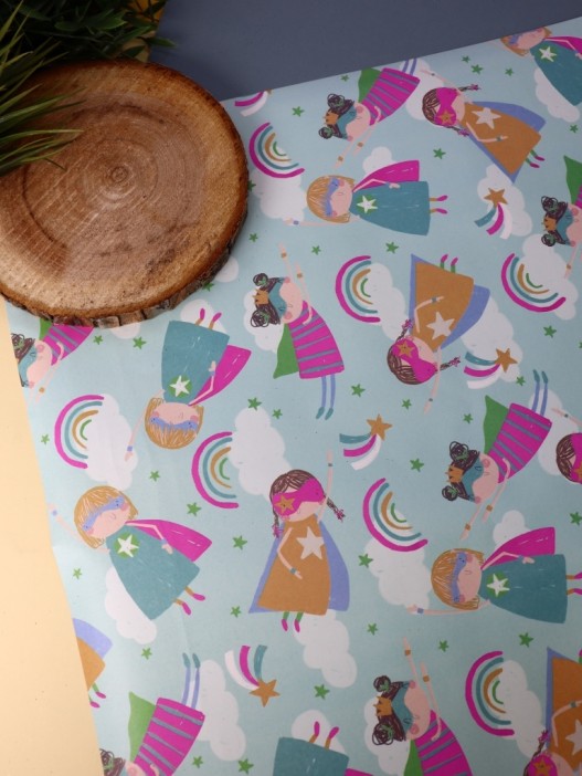 Упаковочная бумага «Magic», green (50*70 см) 