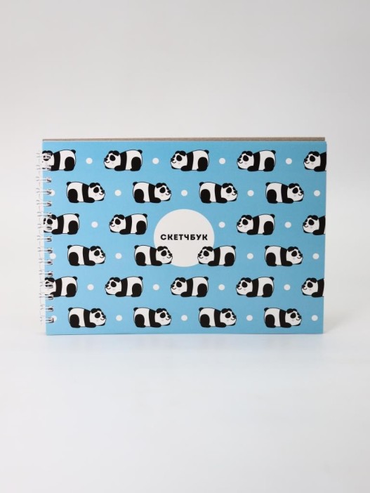 Скетчбук &quot;Panda&quot; 14х20 см,  плотность 100 гр 