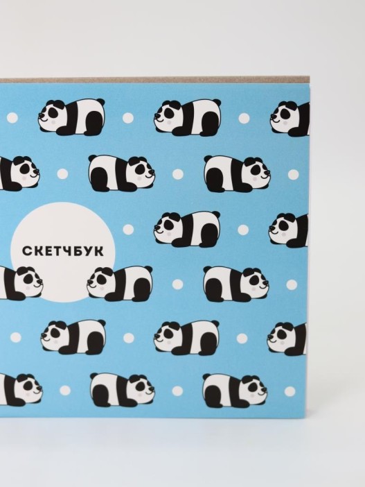 Скетчбук &quot;Panda&quot; 14х20 см,  плотность 100 гр 