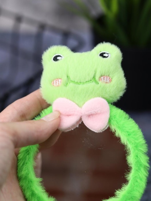 Плюшевое зеркало GIRLY &quot;Round frog&quot;, green (8*12,5 см) 