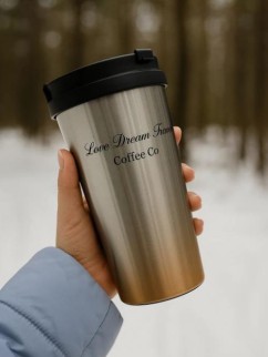 Термокружка "Beautiful", brown (500 ml)