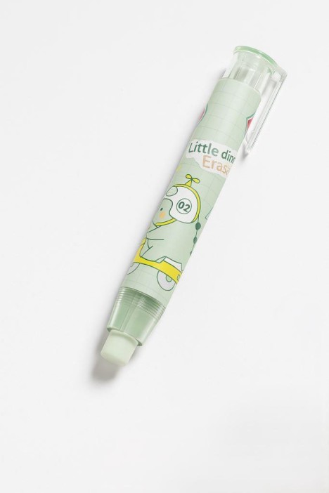 Набор выдвижного ластика + 2 сменных ластика &quot;Little green&quot;, green 