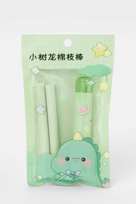 Набор выдвижного ластика + 2 сменных ластика &quot;Little green&quot;, green 