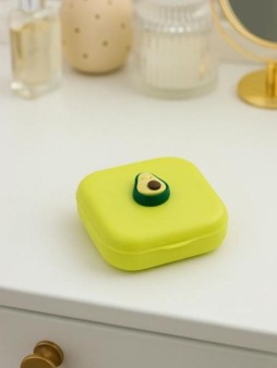 Контейнер для линз «Mini Avocado», green