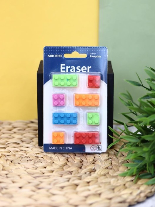 Ластики "Конструктор", 8 шт. в наборе 