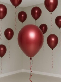 Набор воздушных шаров 10 шт. &quot;Unified joy pack&quot;, pomegranate red (25 см)